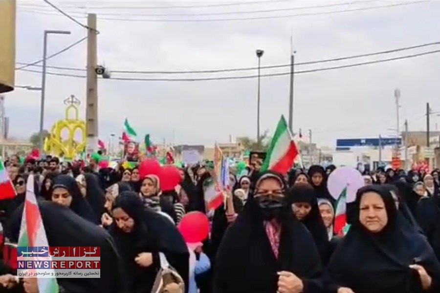 خروش انقلابی لامردی ها در جشن ۴۵سالگی