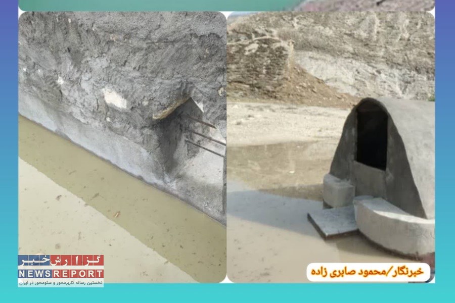 در پی بارش ها سد دهشیخ پر آب شد