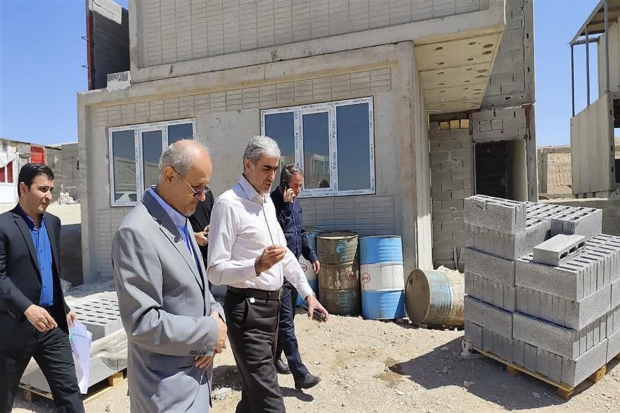 بازدید رئیس هیات عامل صندوق ملی مسکن از روند پیشرفت‌ پروژه های نهضت ملی مسکن در ماهدشت
