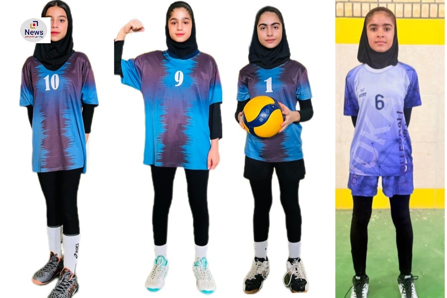 دعوت از ۴ بانوی نونهال وراوی: تلاش برای درخشش در والیبال فارس