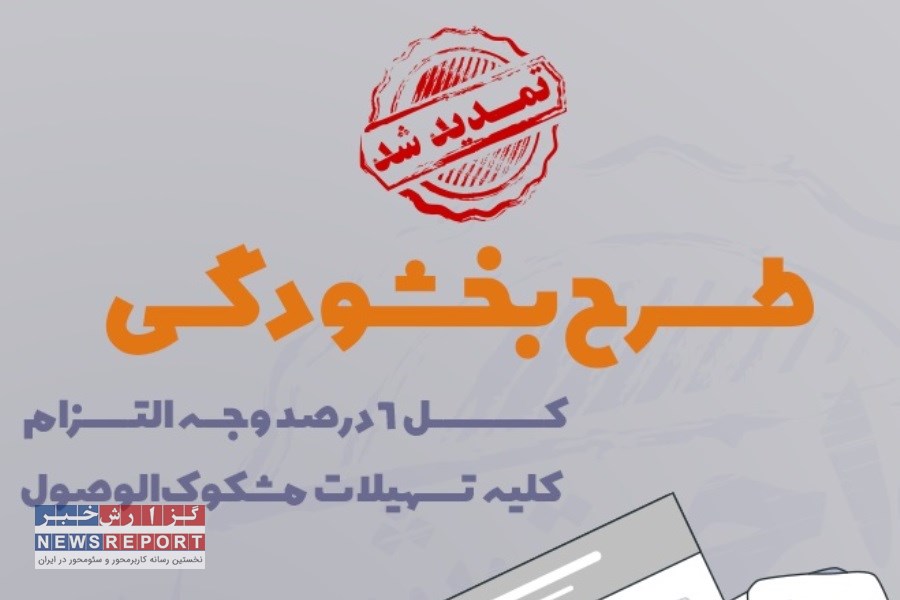 مؤسسه اعتباری ملل بخشش شش درصد وجه التزام را تا پایان سال ۱۴۰۴ تمدید کرد